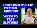 How Long for your A1C to lower? When to test glucose?