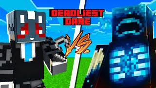 I KILL WARDEN IN MINECRAFT SURVIVAL WITH LEATHER ARMOR 🥶😶‍🌫😵 @insane68yt_