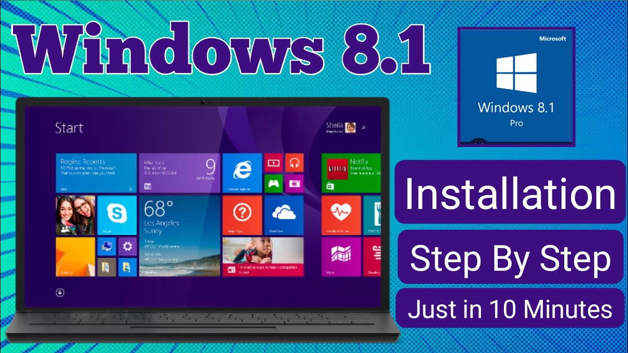 Windows 8 installation full process in Hindi | Install windows 8.1 ...