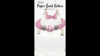 Paper Bead Valentine Paper Bracelet #shorts