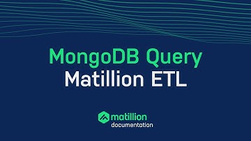 MongoDB Query | Matillion ETL
