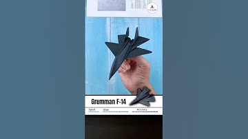 Grumman F-14 Tomcat 🚀 US Navy Super Fighter 🇺🇸 Paper Airplane Tutorial 1000 FEET EASY #vvvreview