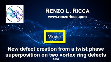 New defects creation from a twist phase superposition on two vortex ring defects