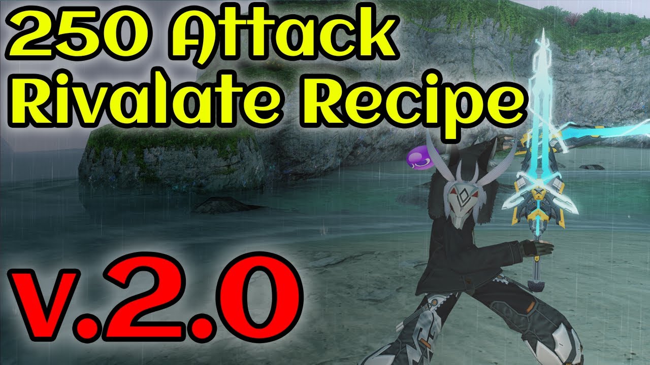 PSO2 New 250 Attack Recipe For Rivalate Weapons