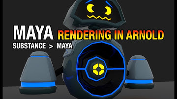 Robot (Part4) - Substance Painter to Maya Arnold