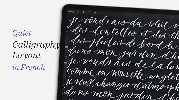 Calligraphy Layout in Procreate – Quiet Time Lapse of Song Lyrics