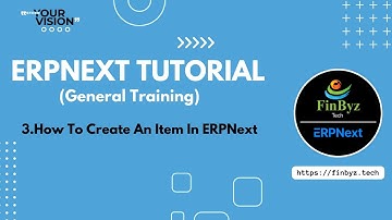 3. How To Create An Item In ERPNext | #erpnext #erpsoftware #erpnexttutorial