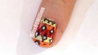 Aztec Print Stamping Nail Art Tutorial [BM204] YouTube