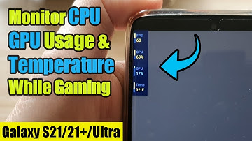 Galaxy S21/Ultra/Plus: How to Monitor CPU / GPU Usage & Temperature While Gaming