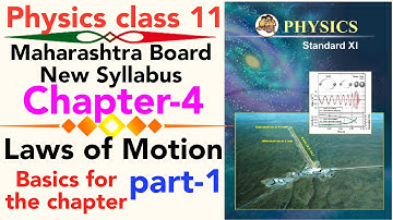 part-1 ch-4 Laws of motion class 11 physics maharashtra board new syllabus | basics for this chapter