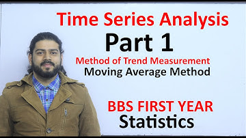 Time Series Analysis Part 1 Moving Average Method BBS First Year Statistics TU Solution in Nepali
