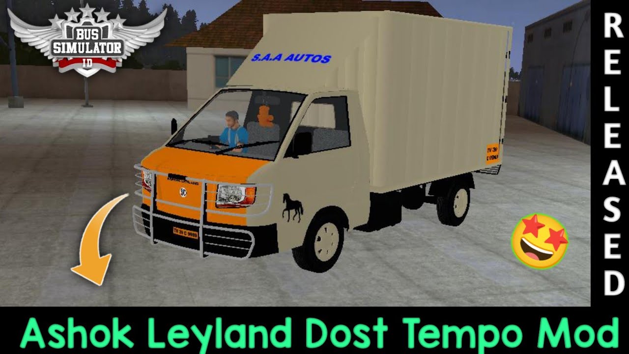 Ashok Leyland Dost Tempo Mod For Bus Simulator Indonesia new mod