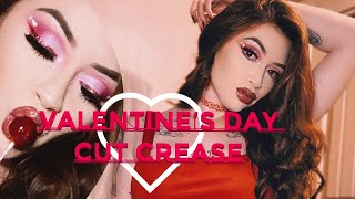Valentine’s Day Cut Crease