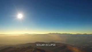 Sun, moon and earth in the Solar Solstice: ring of fire