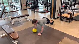 Alt Arm Med Ball Push-ups