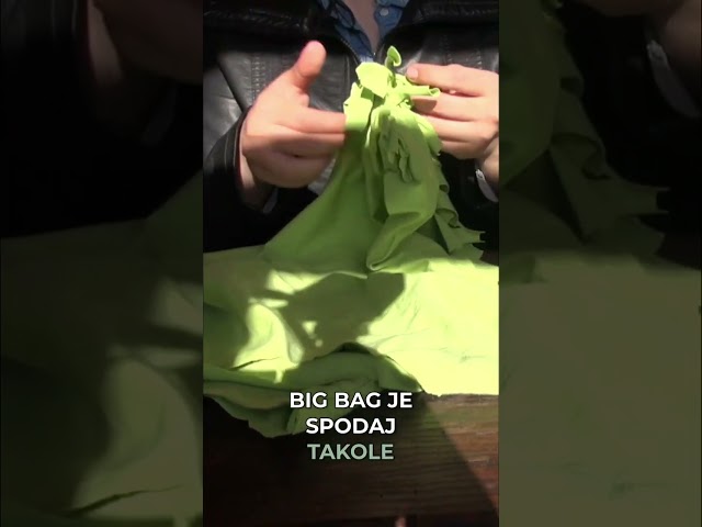 Iz stare majice do praktične vrečke #ZeroWaste