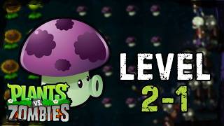 Plants vs. Zombies - Level 2-1 Walkthrough (No Commentary)