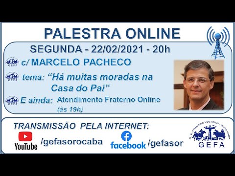 Assista: Palestra online - c/ MARCELO PACHECO (22/02/2021)