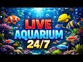 🐠 Relaxing Aquarium Live 🌊 | Realistic Fish Tank Simulation | 24/7 Chill Stream