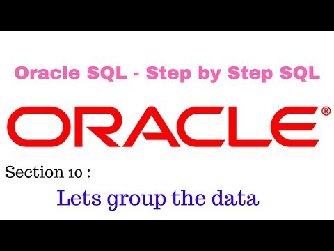 Oracle Sql Step by Step Approach (050 group by clause)