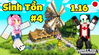 REDHOOD VÀ MỀU THỬ THÁCH SINH TỒN MINECRAFT 1.16 TẬP 4*MỀU XÂY DỰNG CỐI XAY GIÓ KHỔNG LỒ CHO LÀNG