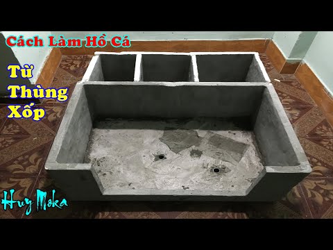 Video Making foam koi lake - Cách Làm Hồ Koi Mini Bằng Thùng... - youtube