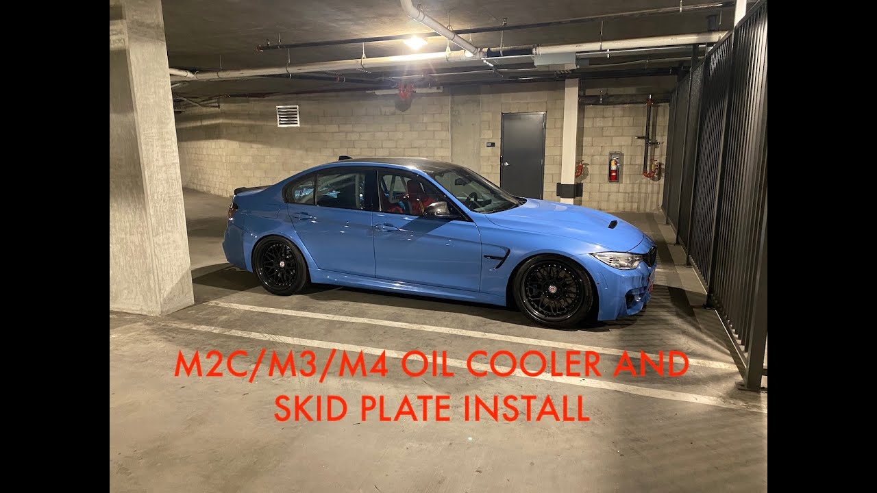 BMW F80 M3 Oil Cooler and Skid Plate Install YouTube