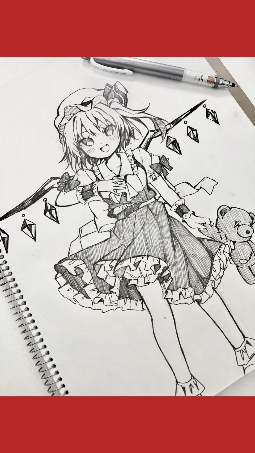 フランちゃん描いてみた#東方project #フランドールスカーレット