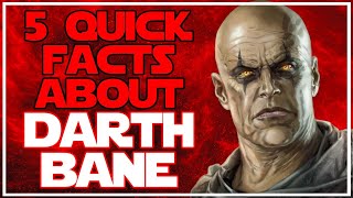 5 Canon FACTS about the SITH LORD-DARTH BANE | Star Wars Canon Explained | #Shorts