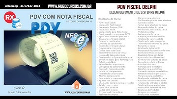 PDV Fiscal Delphi - Aula 05 - Componente para Nota Fiscal