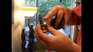 Antique Perspective: Rare gas valve found on ornate antique lamp