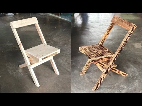 DIY Wood folding chair plans - How to เก้าอี้พับได้ ทำเก้าอี้พับมีพนักพิง  |นายเบิ้ม DIY