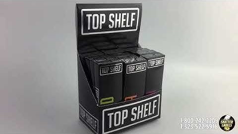 Custom Display Boxes (Holds 12 Vape Tank Boxes) by Shatter Labels, #1 Cannabis Packaging Company