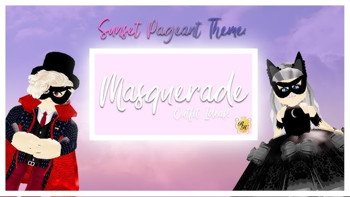 Royale High Creating Masquerade Themed Outfits Sunset Island Pageant Theme Ideas Youtube