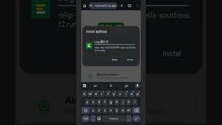 Cara Install Web App Relip di Android via Chrome