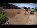 Lawn Renovation From Start To Finish // Scarify, Scalp, Core and Topdress