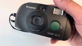 Fujifilm Smart Shot old photo camera 35mm filmroll photoshoot Fujinon lens compact device