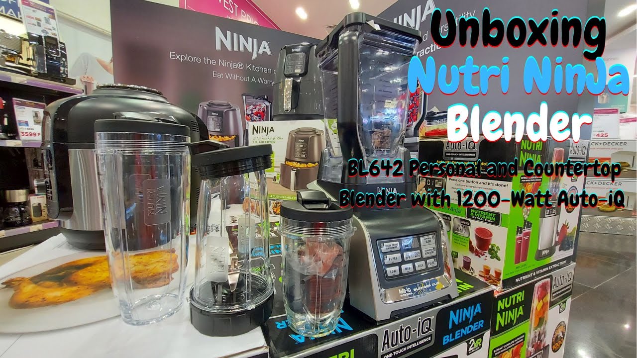 Ninja-BL642 Nutri Ninja BL642 Blender with 1200-Watt Auto-iQ Base, 72-Ounce  Pitcher