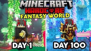 I Survived 100 days in a FANTASY WORLD in Hardcore Minecraft... Here's What Happened...