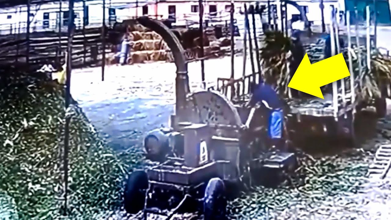 Shredder Machine Accident Caught on Camera