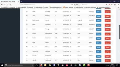 REST Dataware - Webpascal - CRUD Employee, usando o webpascal