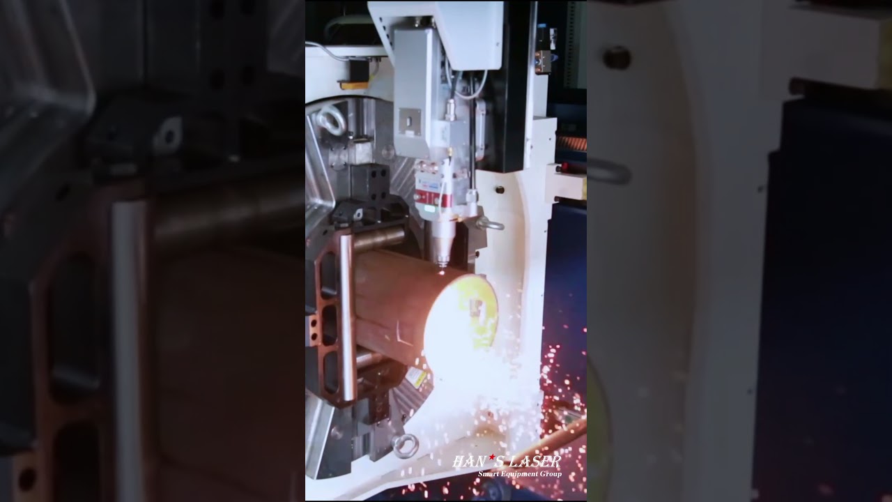 Han's Laser | Large diamter tube cutting 350mm & Channel steel cutting