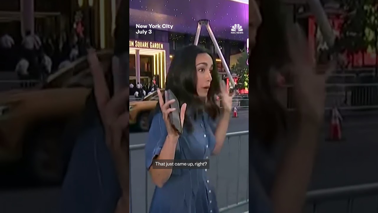 ‘JUST&T MARRIED’ sign appears on MSG during live report ‘JUST&T MARRIED’ sign appears on MSG during live report