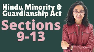 Hindu Minority & Guardianship Act| Sec 9 to 13 |Testamentary Guardian | Welfare of minor |WITH CASES