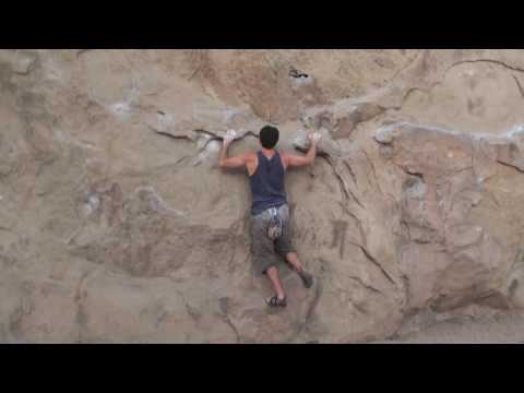 Robert Gordon rock climbing Topanga Cyn, Californi...