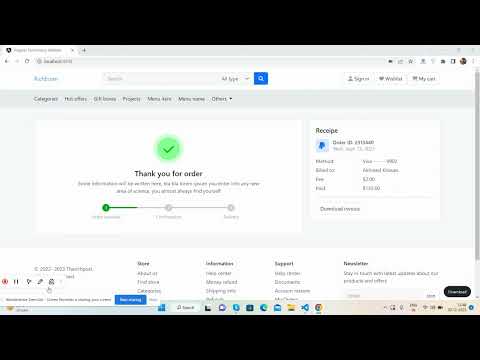 Angular 15 Ecommerce Website Beautiful Thank you Template