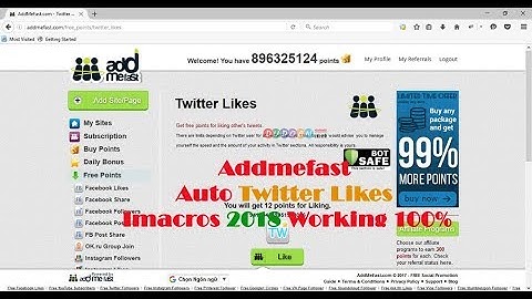 Addmefast Auto Twitter Likes Imacros 2018 Working 100%