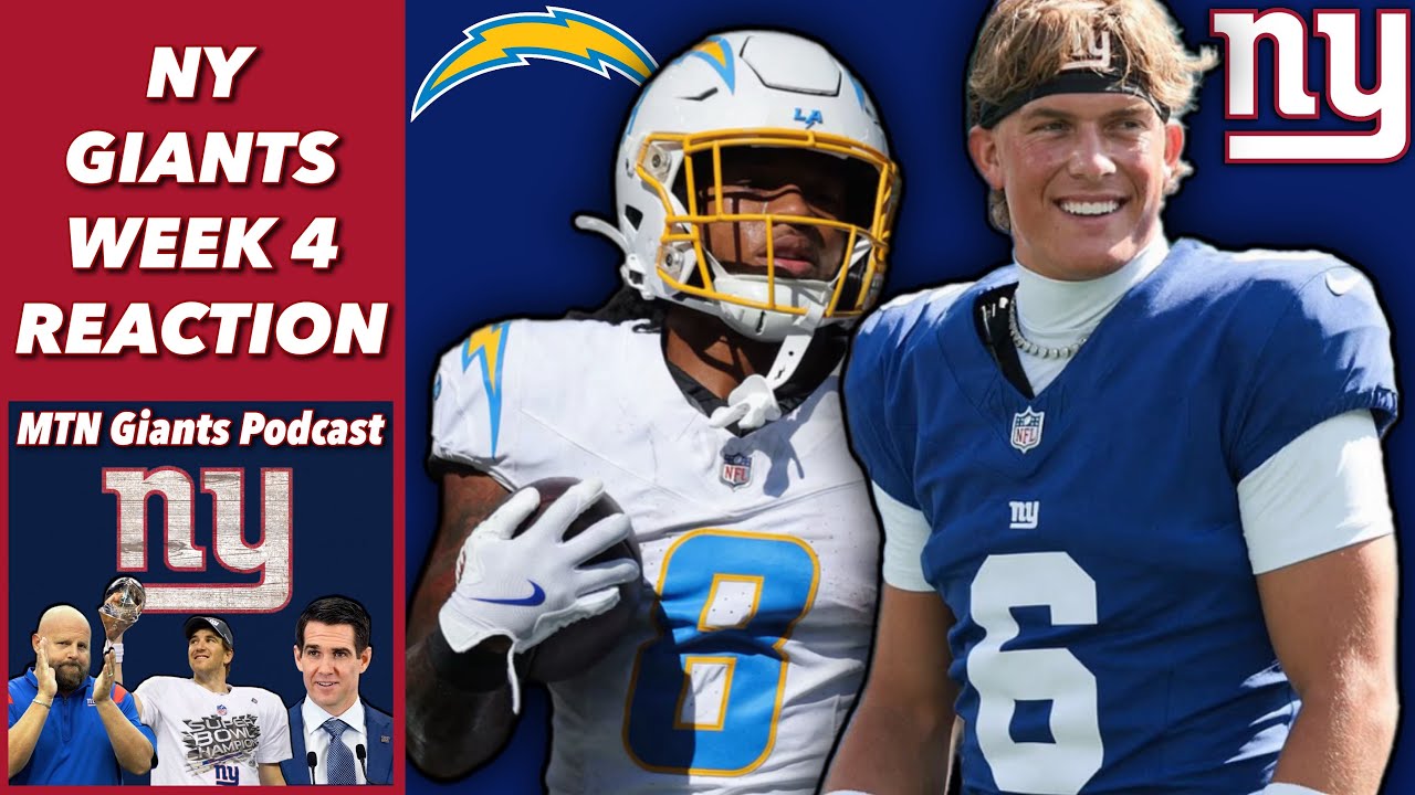 Реакция 4-й недели «Нью-Йорк Джайентс» против «Чарджерс» | Дарт начинает с 1-0 + травма Наберса
