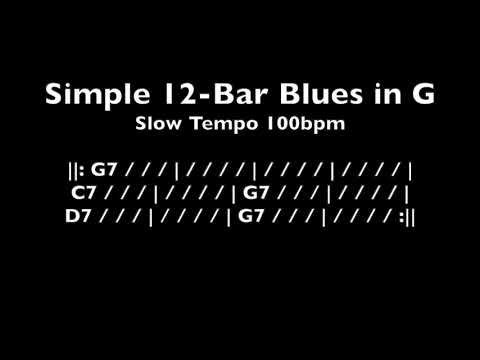 simple-12-bar-blues-in-g-(100bpm)-|-jam-tracks-|-tom-strahle