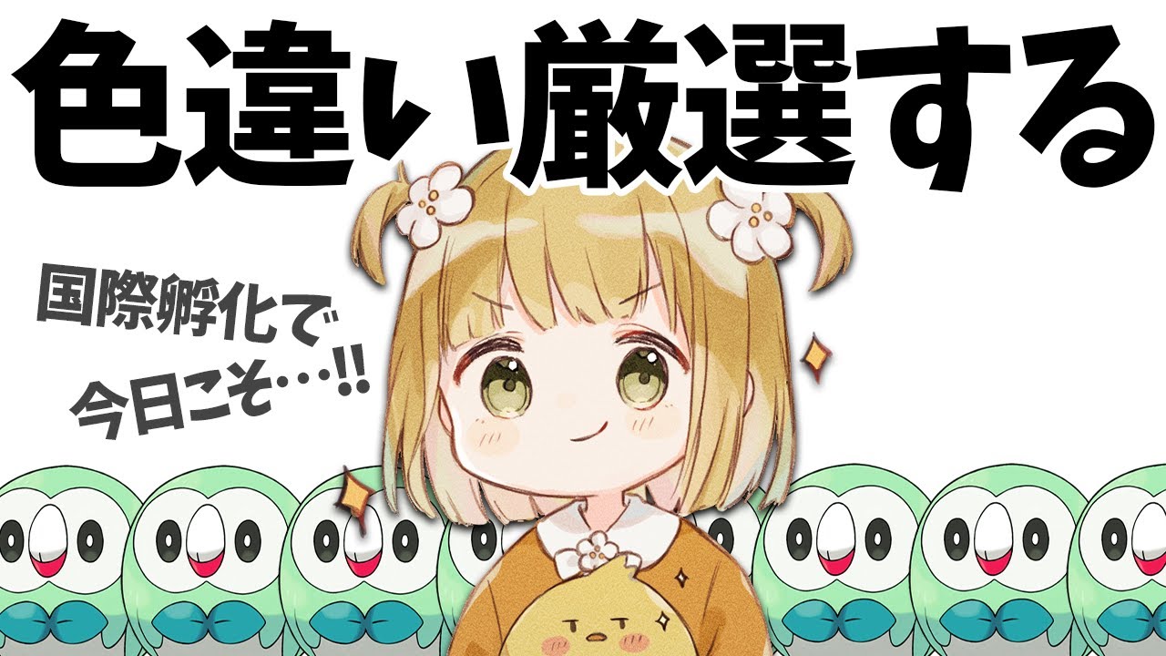 ポケモンSV】色違いモクロー孵化厳選🌿今日こそ出会う…！with 雑談